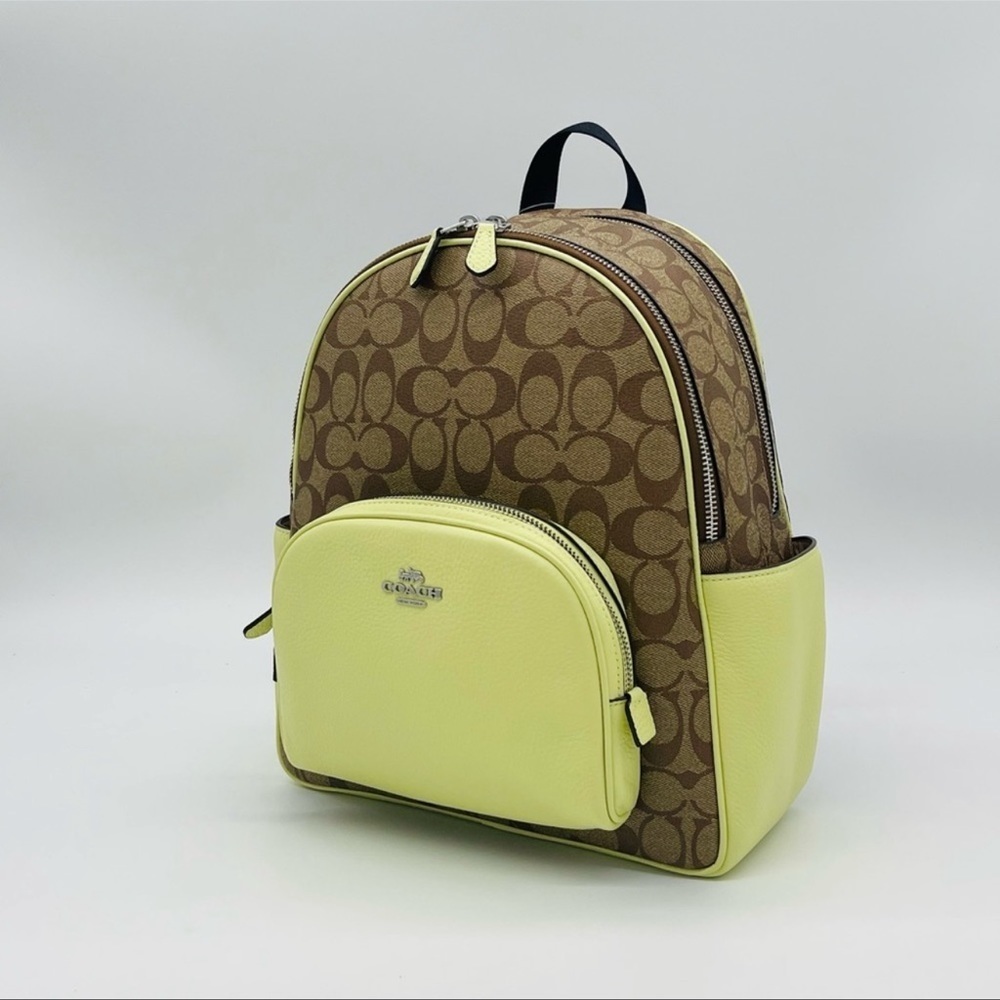 Coach Court Backpack in Signature Canvas - Picture 9 of 12